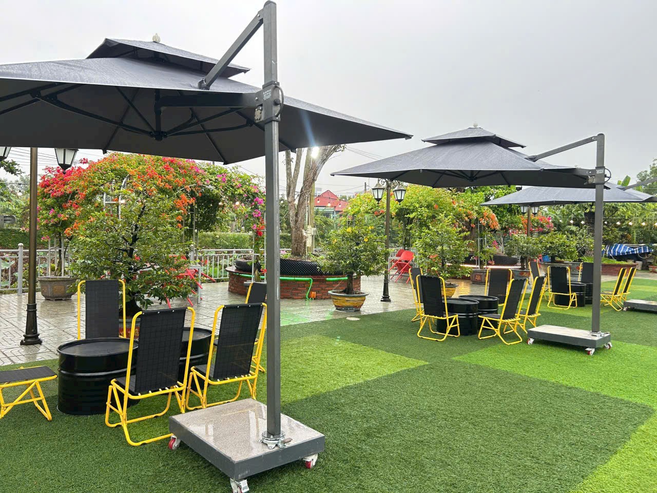 Cafe sân vườn Ao Sen