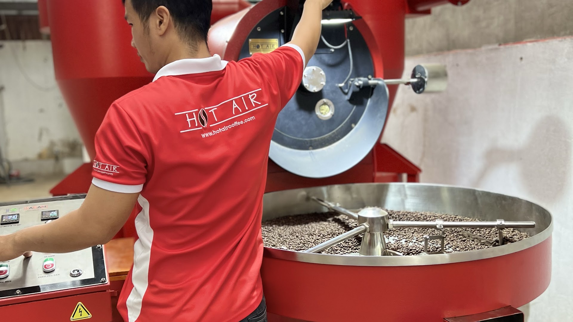 Rang gia công cà phê giá rẻ quận 12 Hóc Môn tphcm - HOT AIR coffee