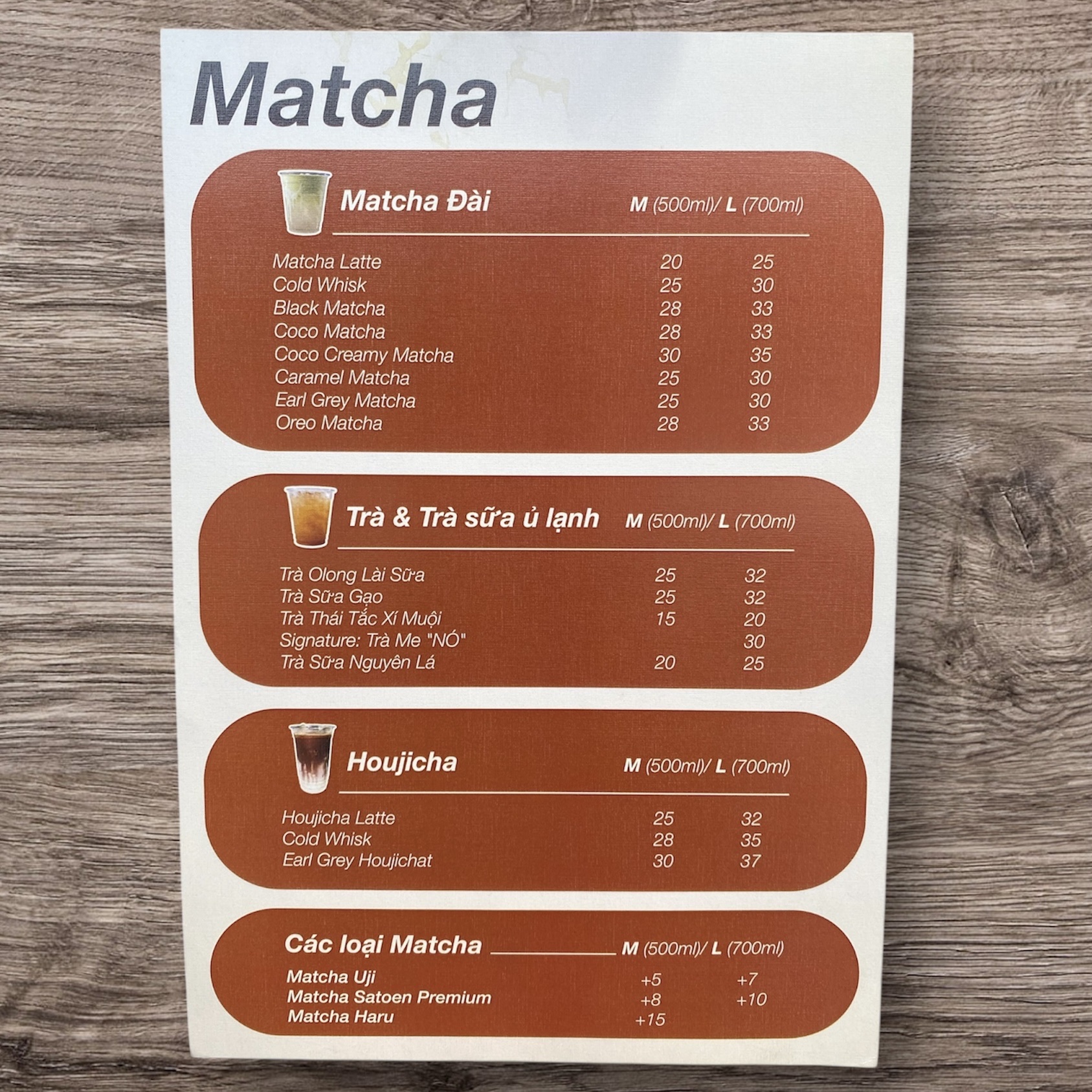 NÓ - Matcha, Càphê & Trà